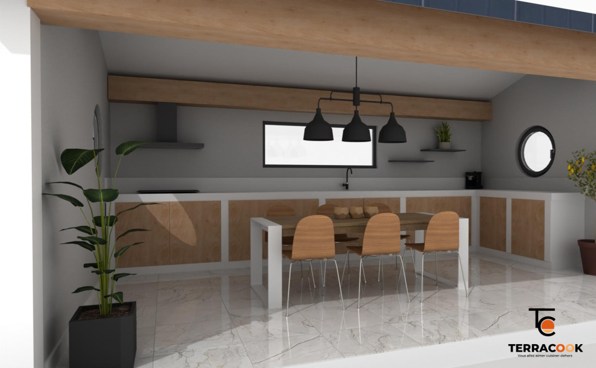 Cuisine extérieure sur mesure